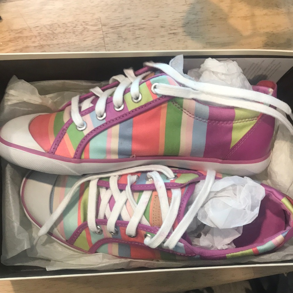 Coach Barrett Hamptons Weekend Striped sneaker